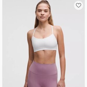 Lululemon Flow Y White Sports Bra